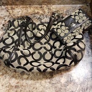 Coach purse and wallet